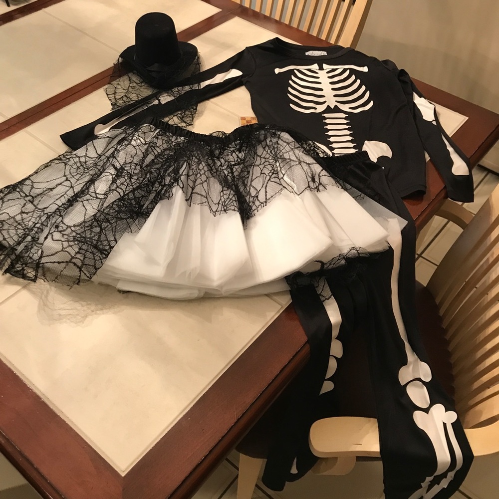 Girls Wishcraft skeleton costume
